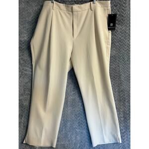 Bagatelle Collection NWT Straight Leg Pant-2X in Cream  Office, casual, dressy